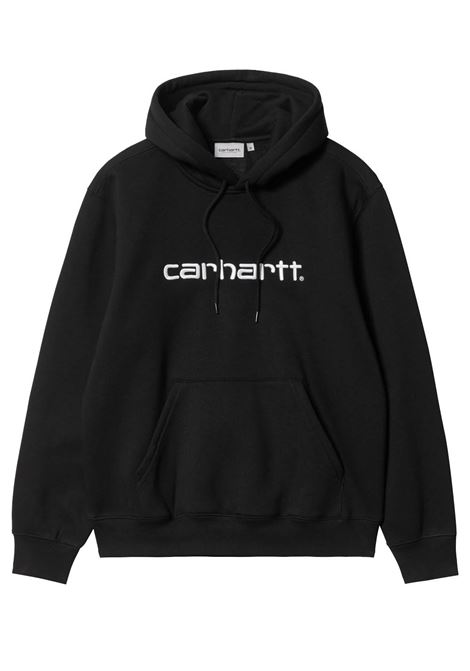 hooded carhartt sweatshirt man black CARHARTT WIP | I0305470D2.XX